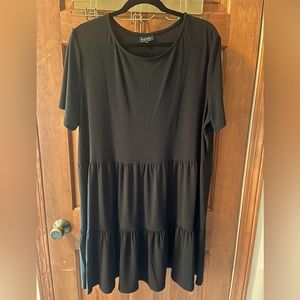 Black tiered LBD